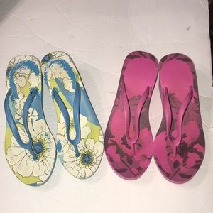 Set/2 Women’s Wedge Thongs